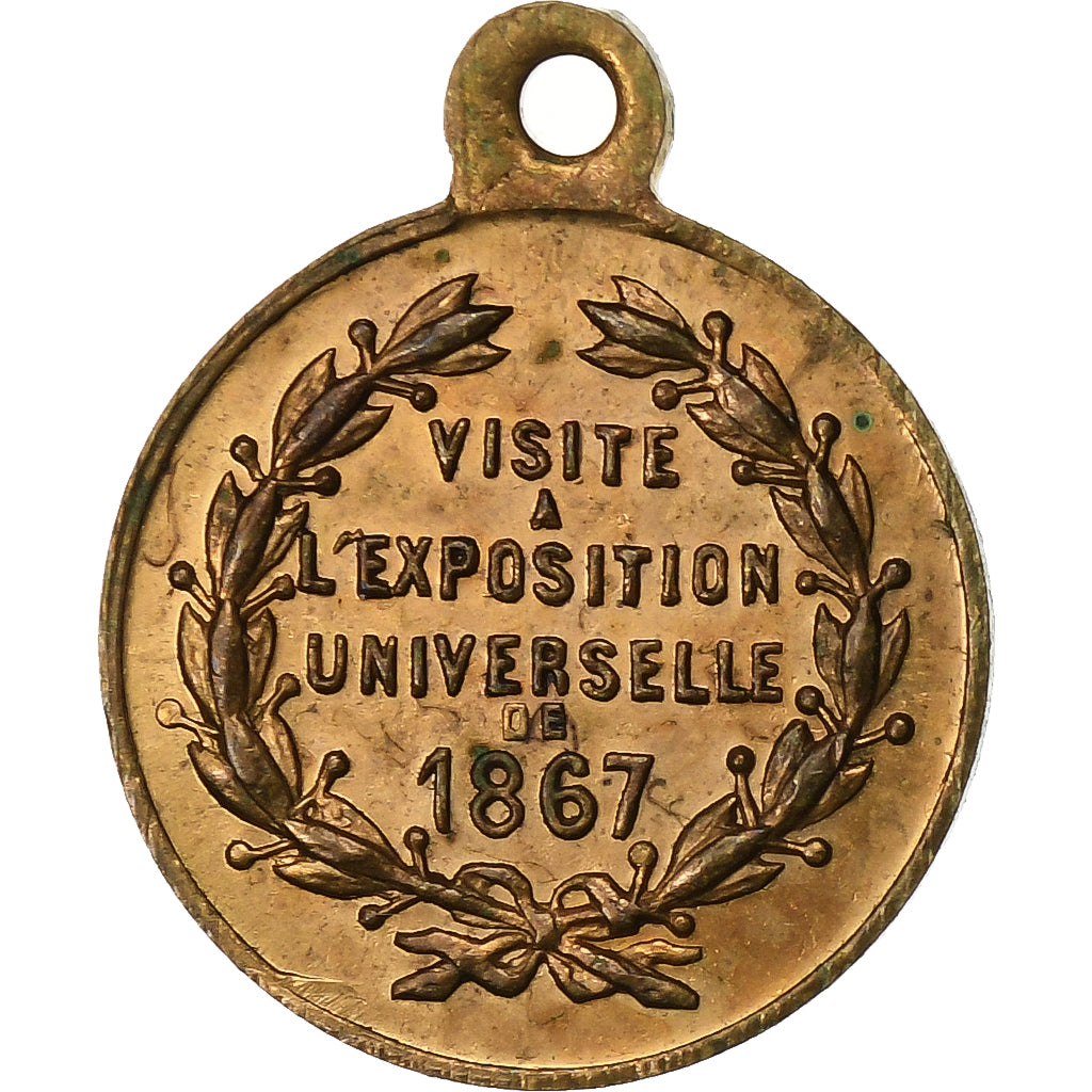France, Medal, Visite de François-Joseph à l'Exposition Universelle, 1867