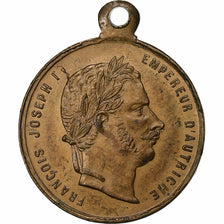 France, Médaille, Voyage de François-Joseph I à Paris, 1867, Laiton, TTB+
