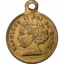 France, Medal, Napoléon II, Roi de Rome, 1832, Brass, AU(55-58)