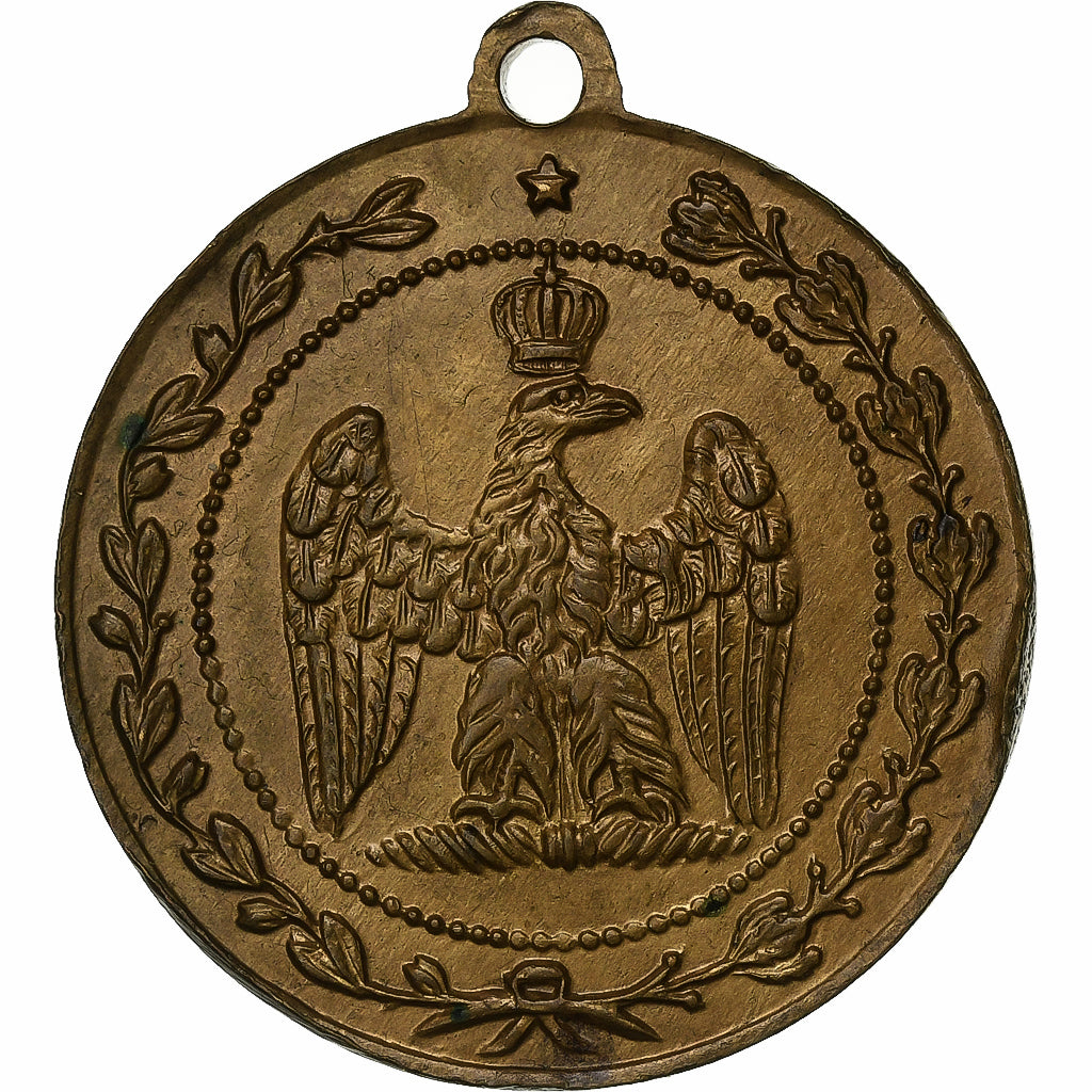 Frankreich, Medaille, Napoléon III, Empereur, 1854, Messing, Derville, VZ