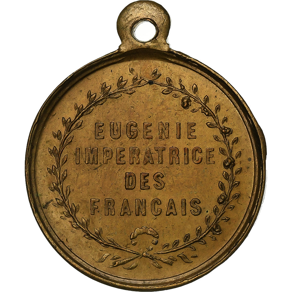 Frankreich, Medaille, Eugénie Impératrice, Messing, Trotin, SS+