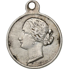 France, Medal, Eugénie Impératrice, Silvered Metal, Trotin, EF(40-45)