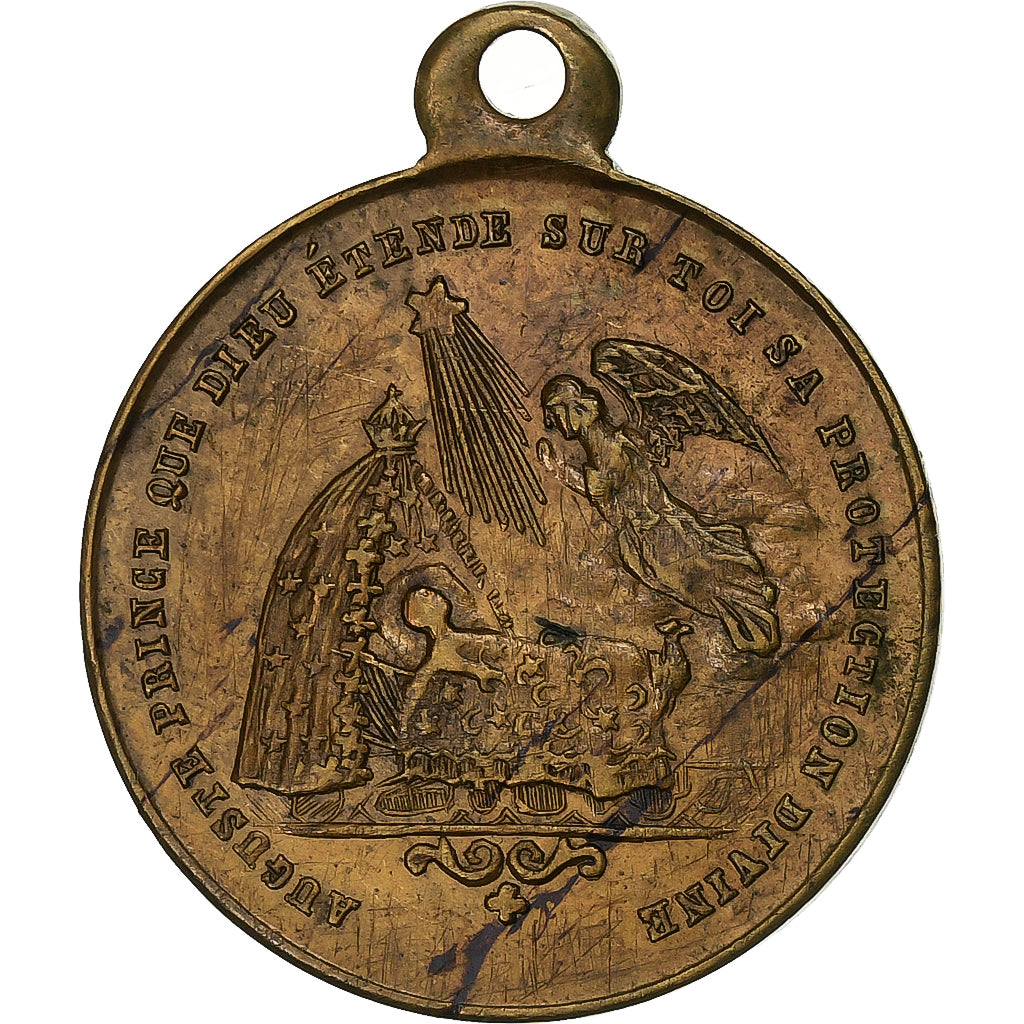 Frankrijk, Medaille, Naissance du Prince impérial, 1856, Tin, ZF+