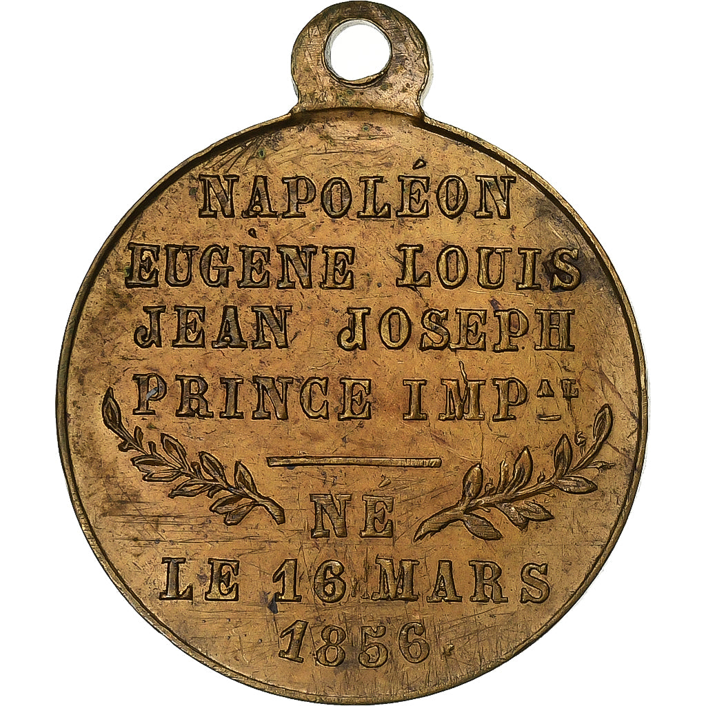 Frankrijk, Medaille, Naissance du Prince impérial, 1856, Tin, ZF+