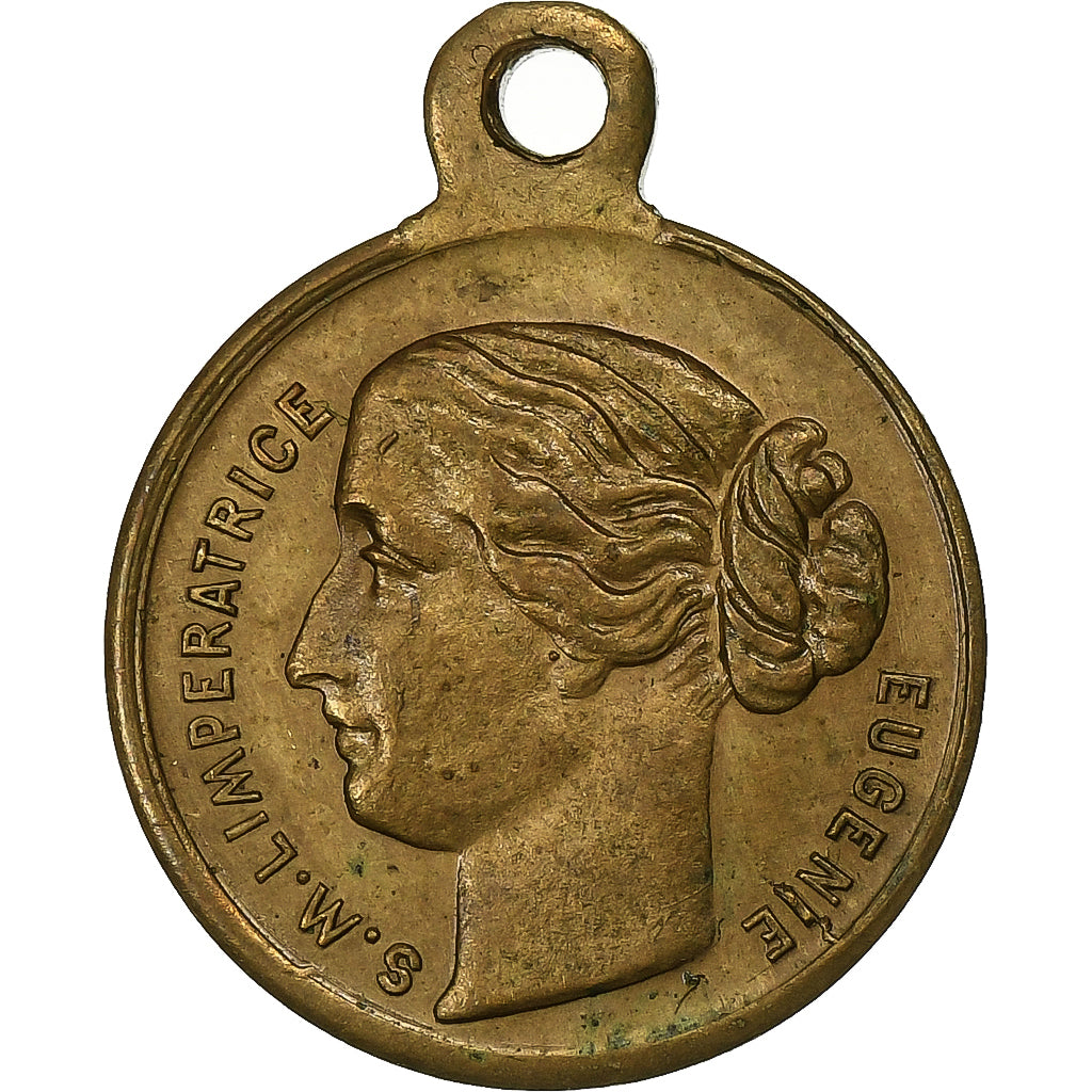 Frankreich, Medaille, Mariage de Napoléon III et d'Eugénie, 1853, Messing, SS+