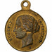 Frankreich, Medaille, Fête de l'Impératrice Eugénie, 1859, Messing, Trotin