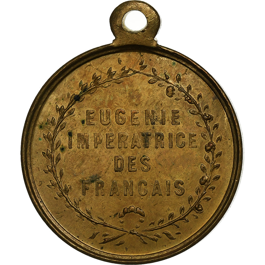 Frankrijk, Medaille, Eugénie Impératrice, Tin, Trotin, ZF+
