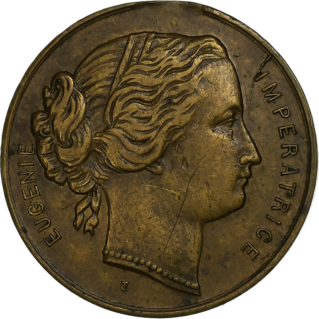 Frankreich, Medaille, Eugénie Impératrice, Messing, Trotin, SS