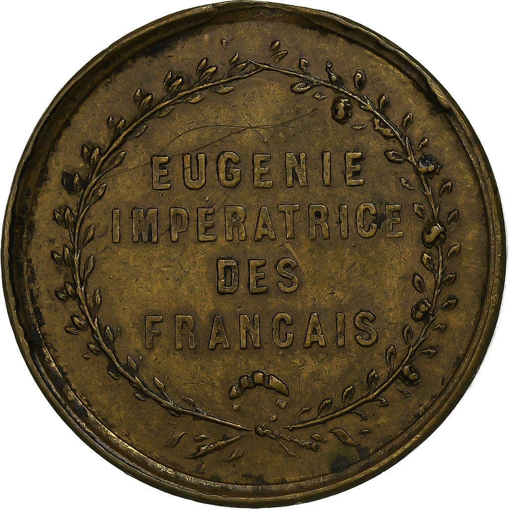 Frankreich, Medaille, Eugénie Impératrice, Messing, Trotin, SS