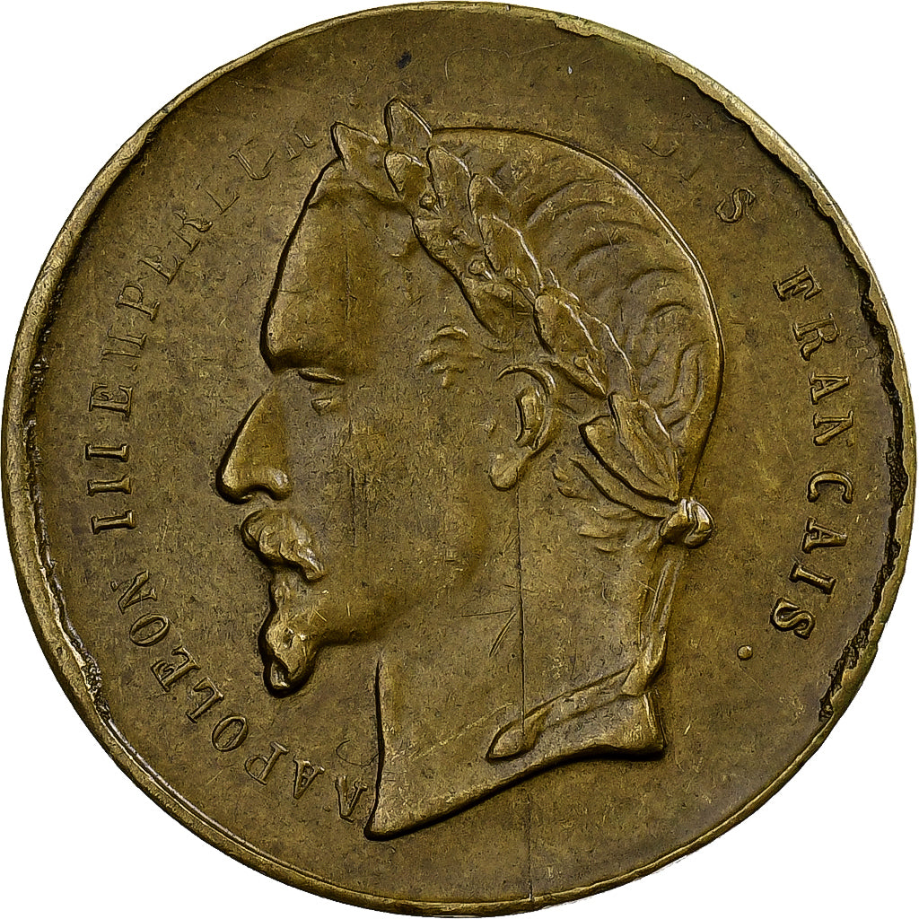France, Médaille, Napoléon Ier, Napoléon III, Empereurs, Laiton, TTB