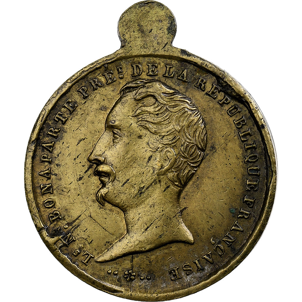Francia, medaglia, Louis Napoléon Bonaparte, Président de la République