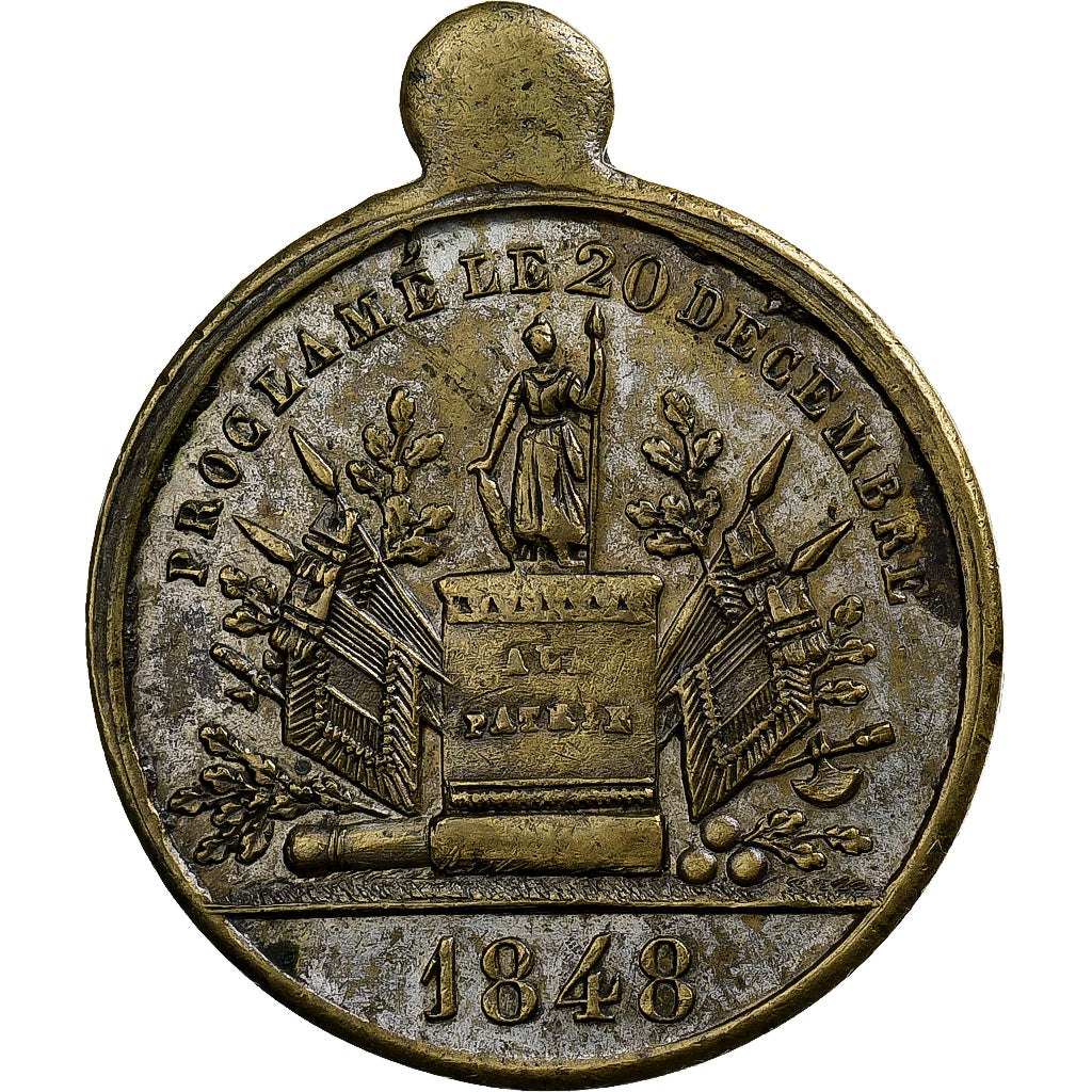 Francia, medaglia, Louis Napoléon Bonaparte, Président de la République