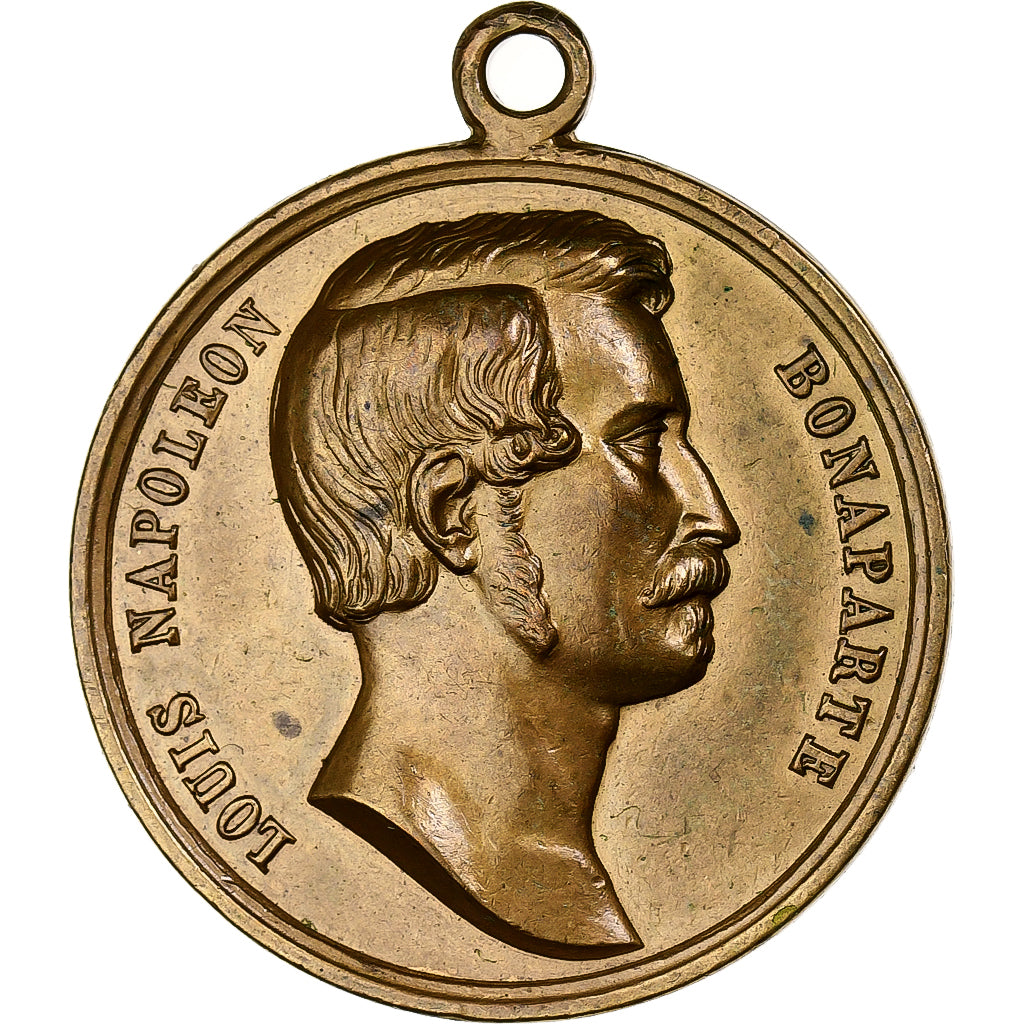 Frankrijk, Medaille, Louis Napoléon Bonaparte, Souvenirs, Tin, PR