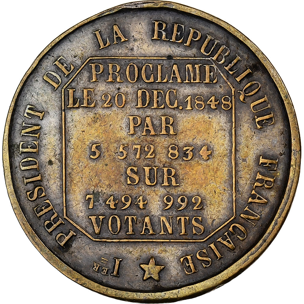 Francia, medaglia, Louis Napoléon Bonaparte, Président de la République