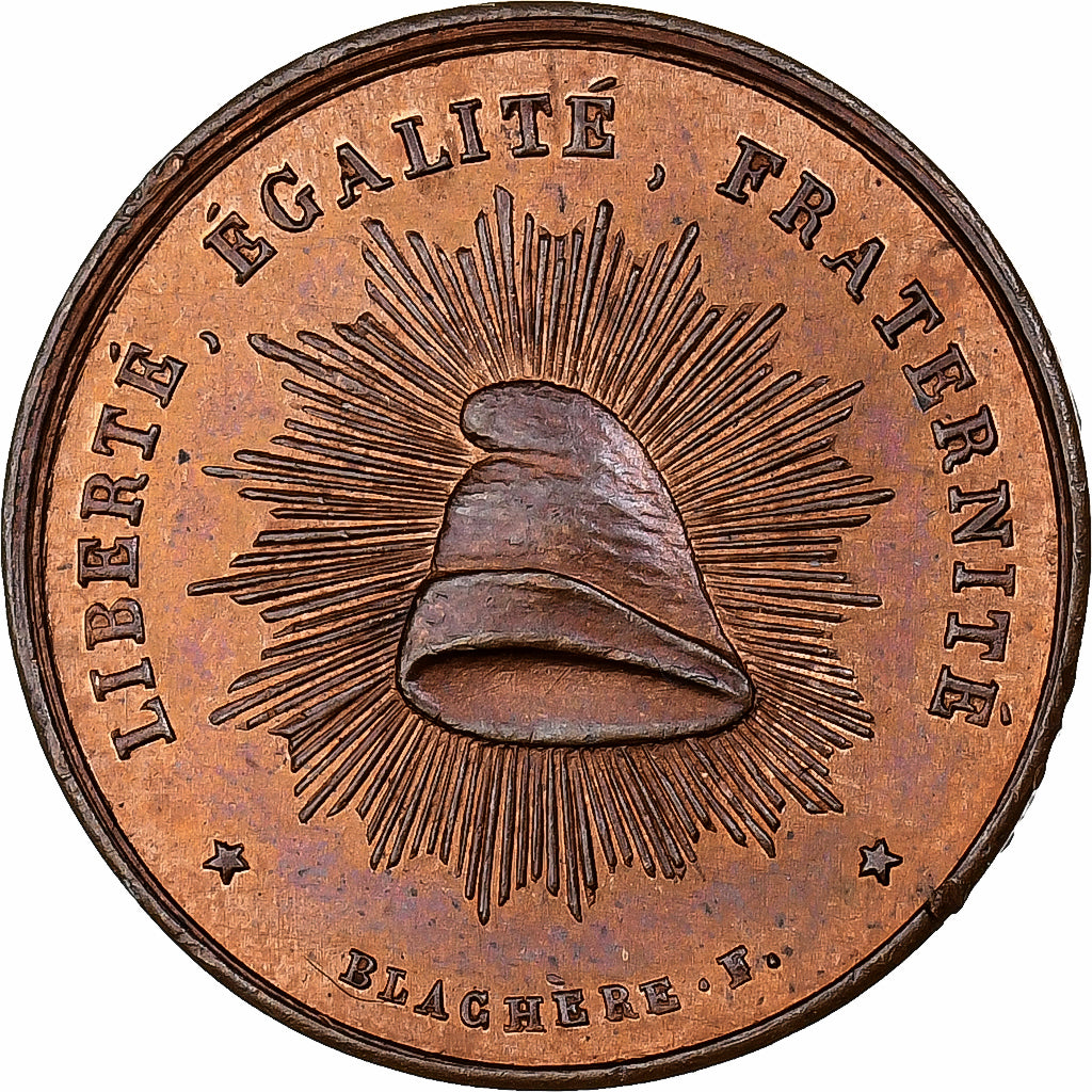 France, Medal, 1er Anniversaire de la Proclamation de la République, 1849