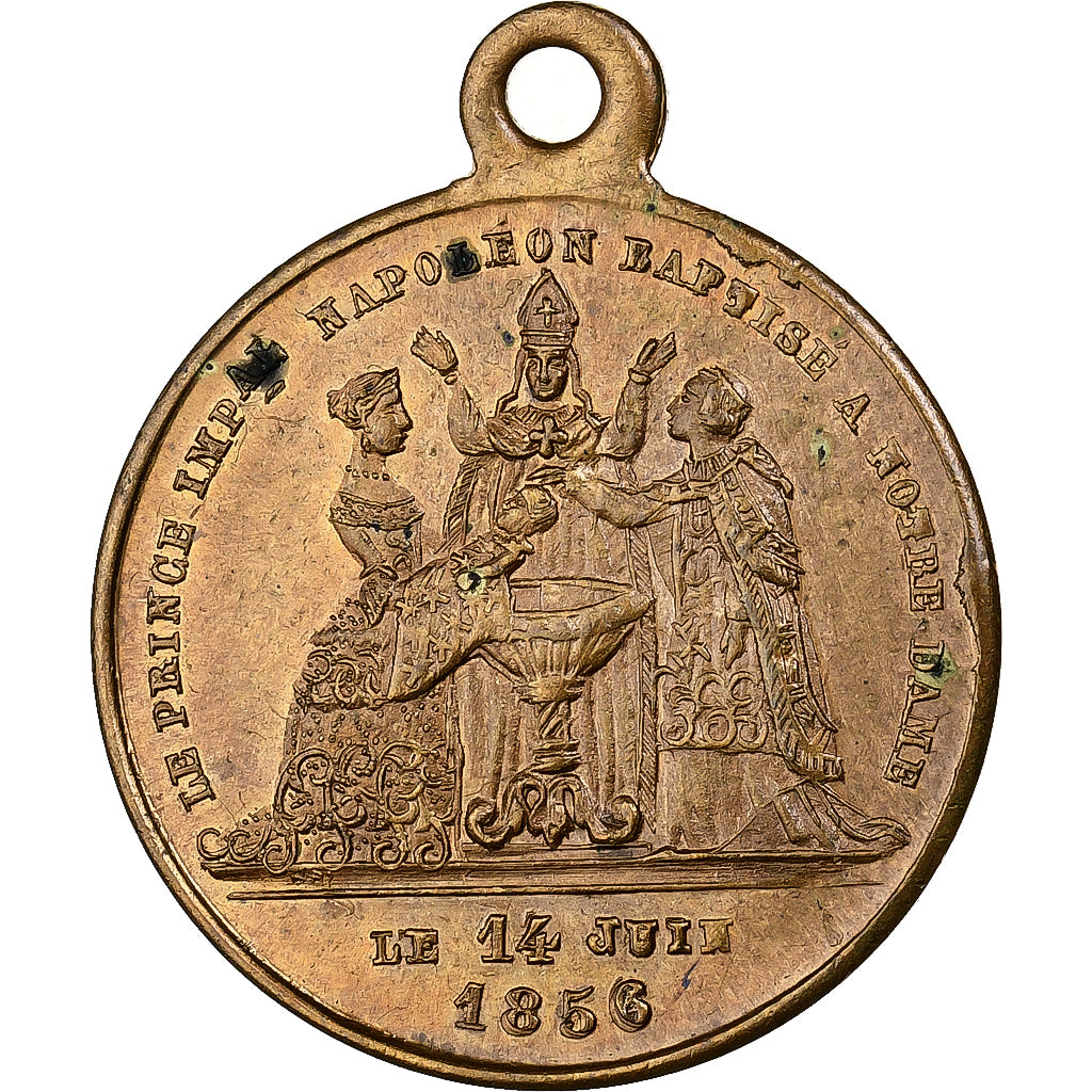 Frankreich, Medaille, Napoléon III, Baptème du Prince Impérial, 1856