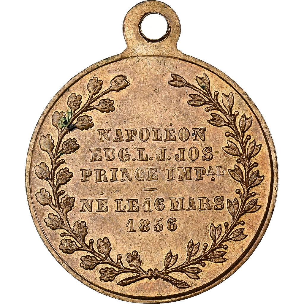 Frankreich, Medaille, Napoléon III, Baptème du Prince Impérial, 1856
