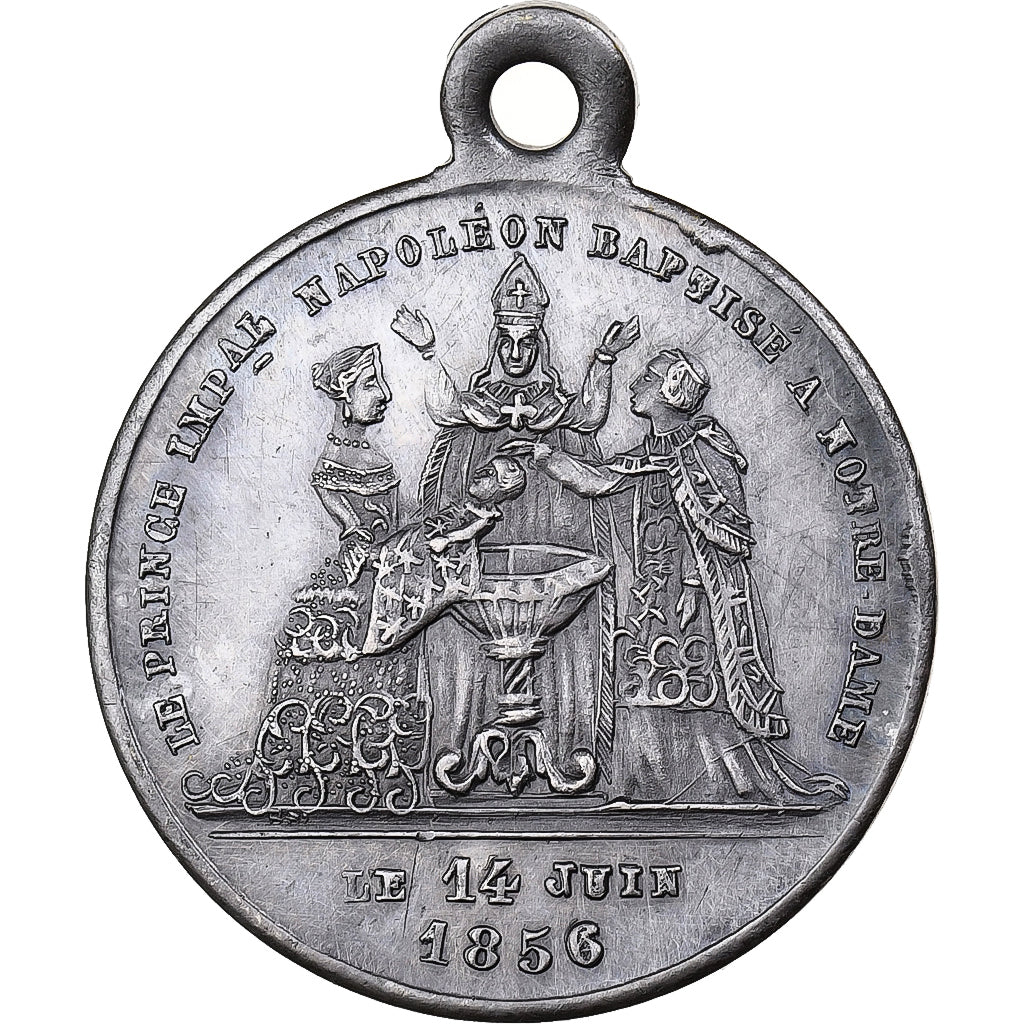Frankreich, Medaille, Napoléon III, Baptème du Prince Impérial, 1856