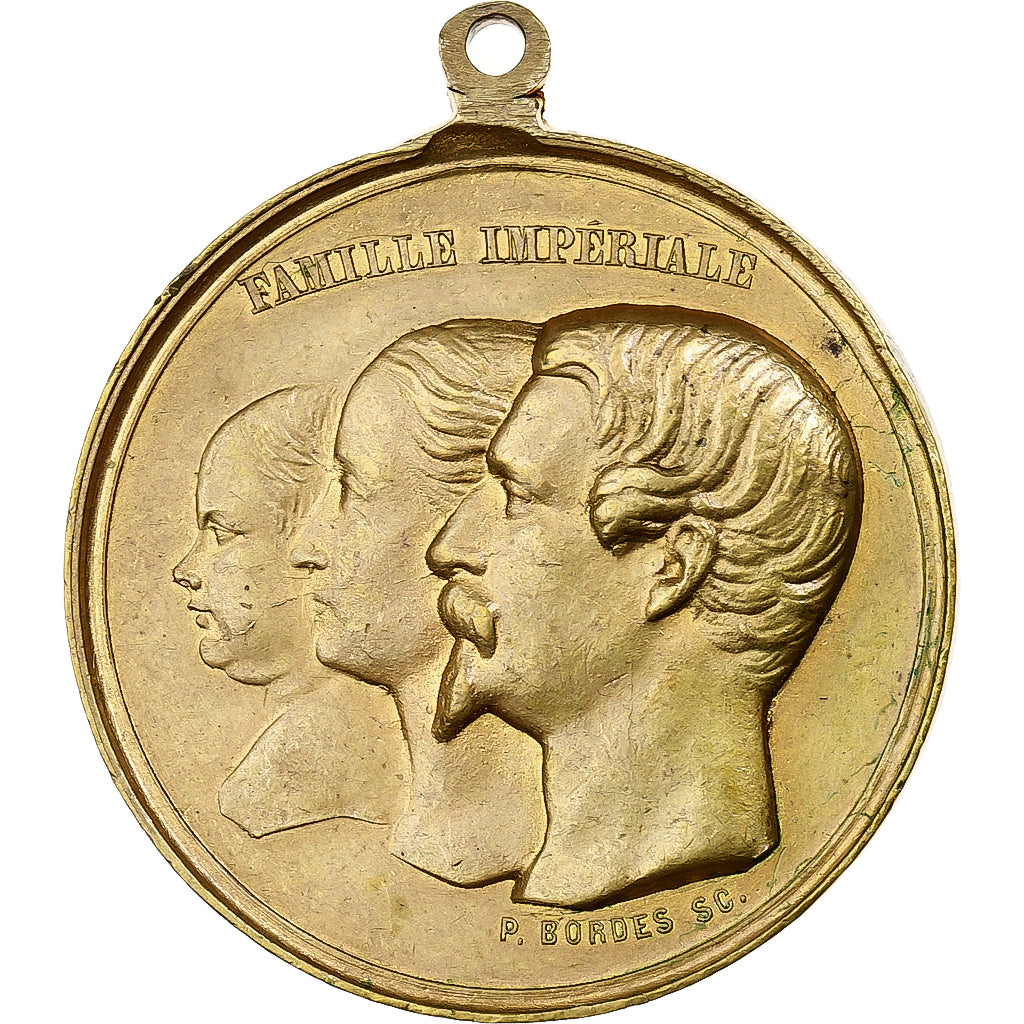 Frankreich, Medaille, Napoléon III, Baptème du Prince Impérial, 1856