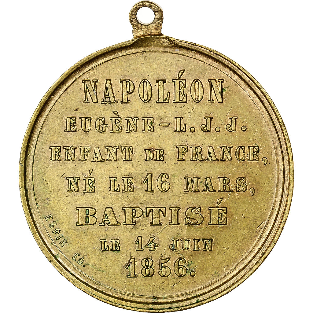 Frankreich, Medaille, Napoléon III, Baptème du Prince Impérial, 1856