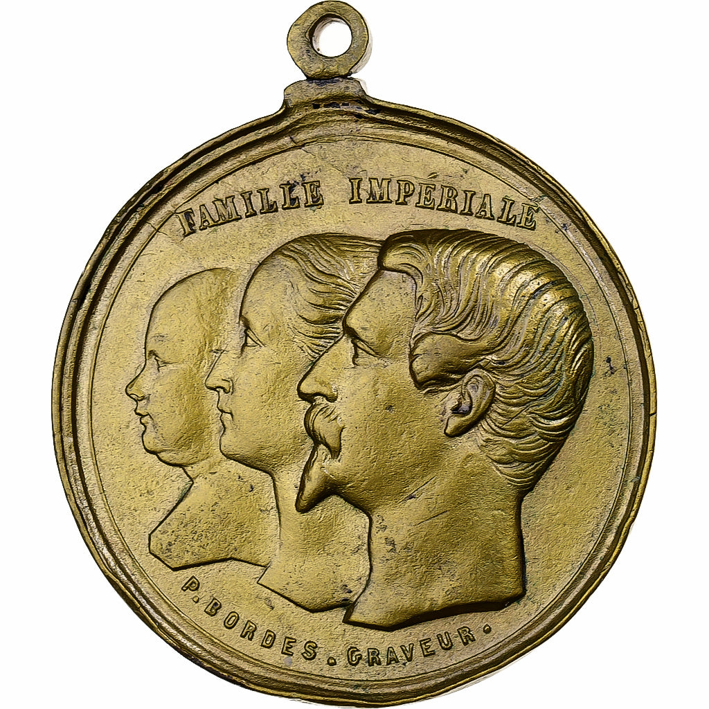Frankreich, Medaille, Napoléon III, Baptème du Prince Impérial, 1856