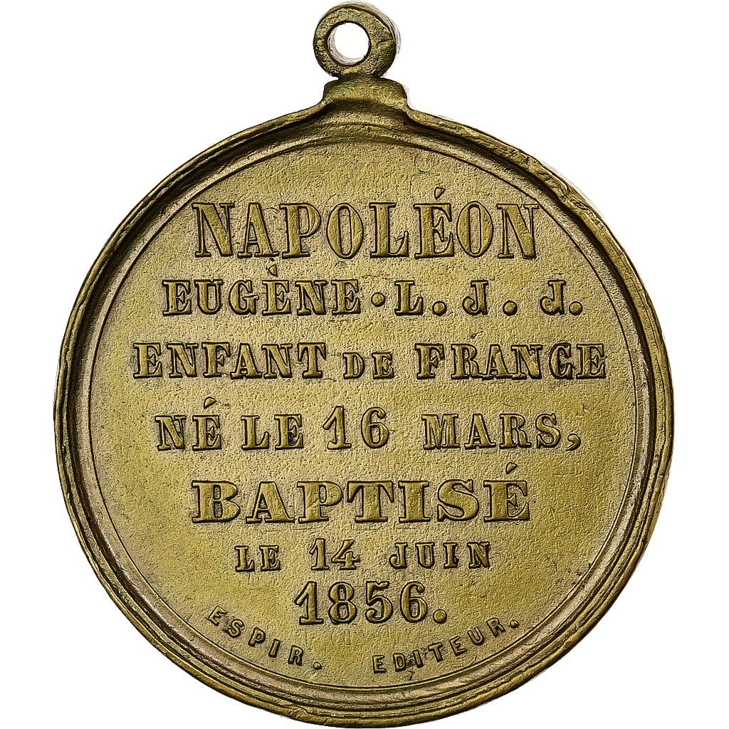 Frankreich, Medaille, Napoléon III, Baptème du Prince Impérial, 1856