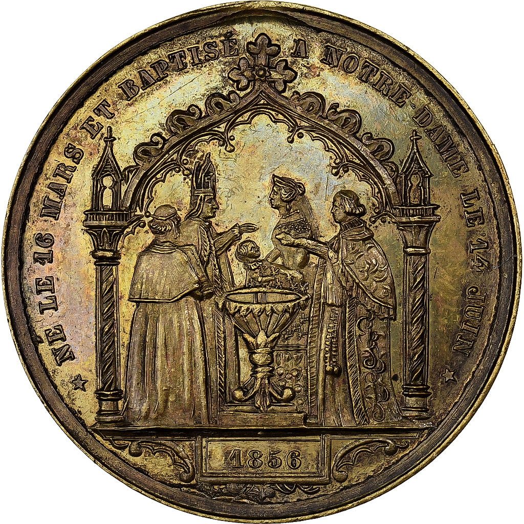 Frankreich, Medaille, Napoléon III, Baptème du Prince Impérial, 1856