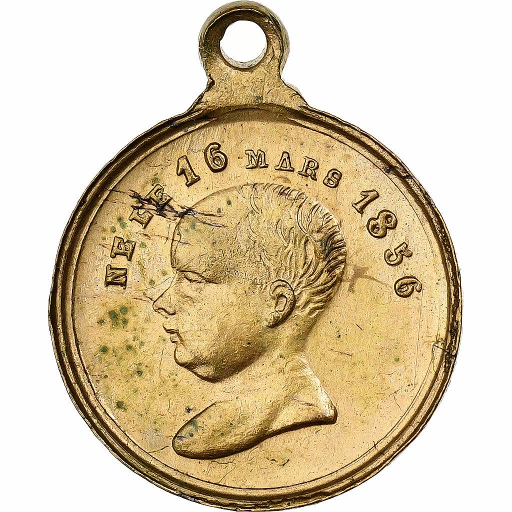 Francia, medaglia, Naissance du Prince impérial, 1856, Ottone, BB+