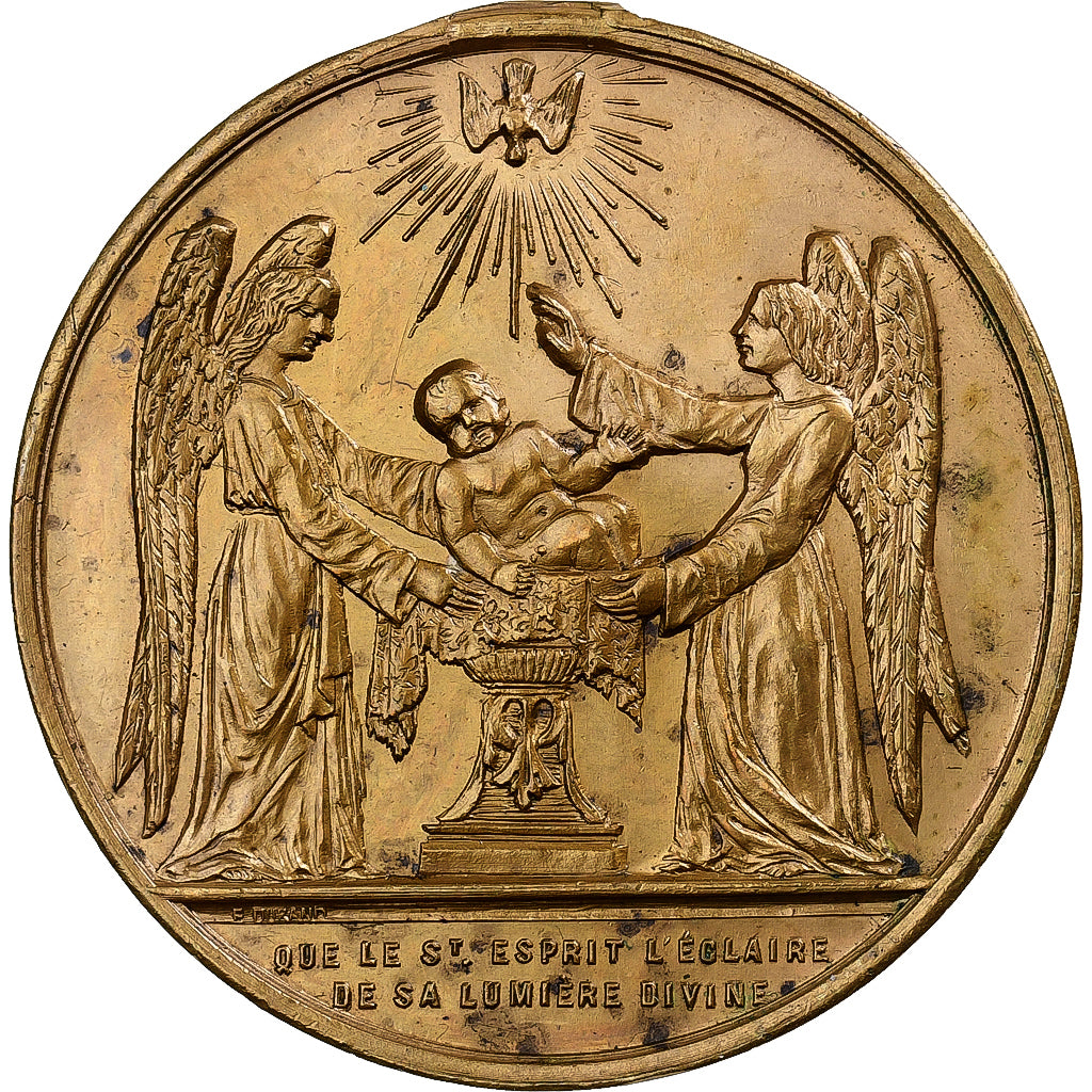 Frankreich, Medaille, Napoléon III, Baptème du Prince Impérial, 1856