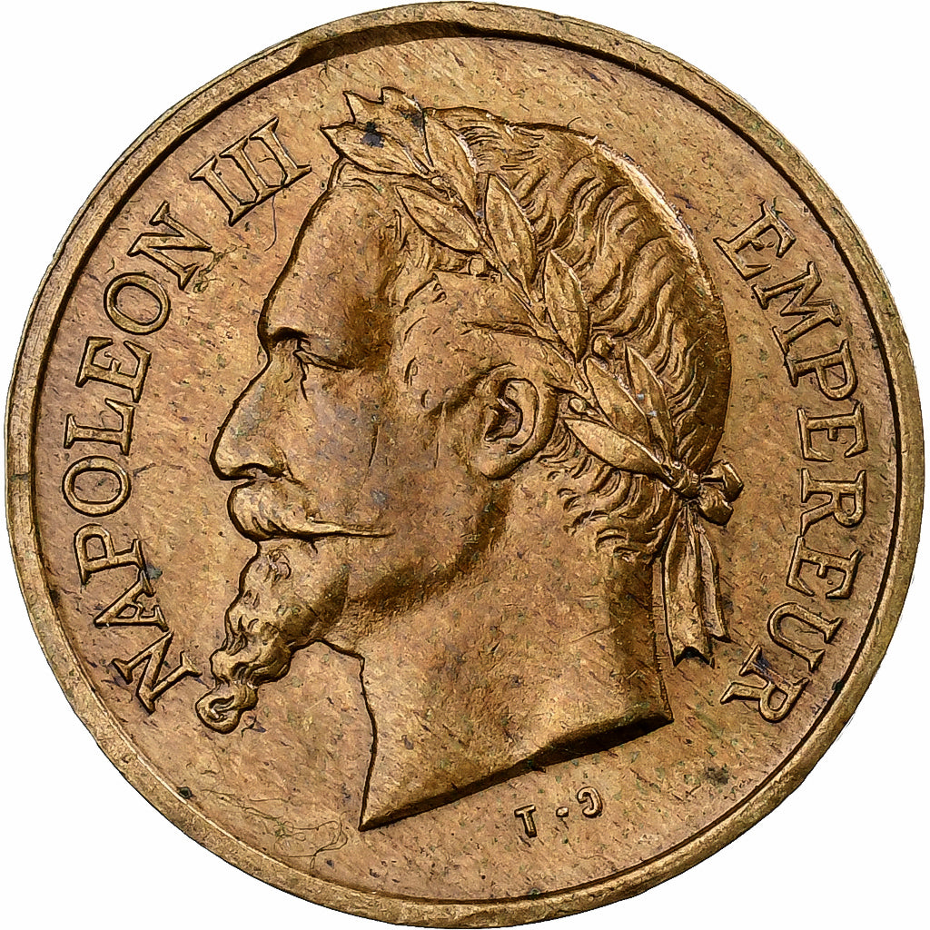 França, medalha, Napoléon III, Le Prince Impérial, Latão, Trotin, AU(50-53)