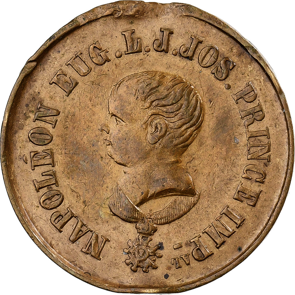 Frankreich, Medaille, Napoléon III, Le Prince Impérial, Messing, SS