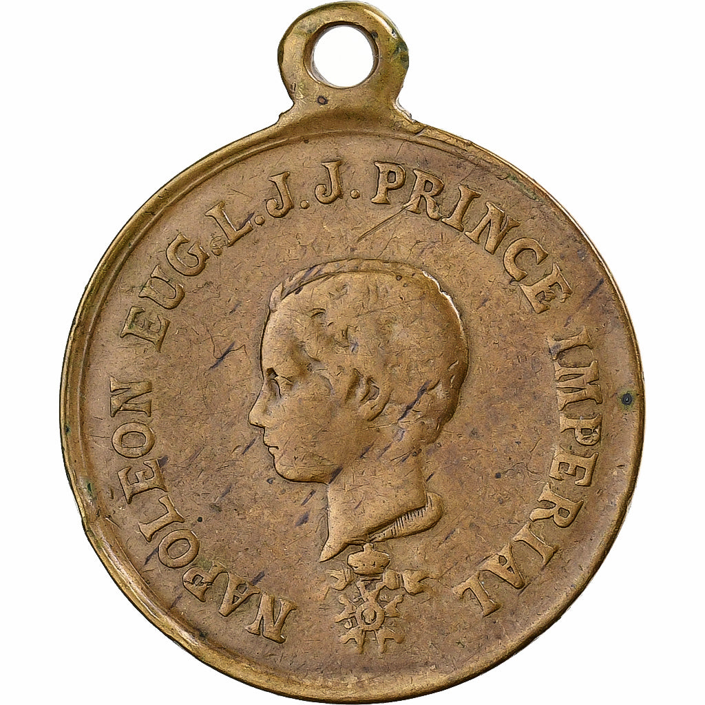 Frankrijk, Medaille, Napoléon III, Le Prince Impérial, Tin, ZF