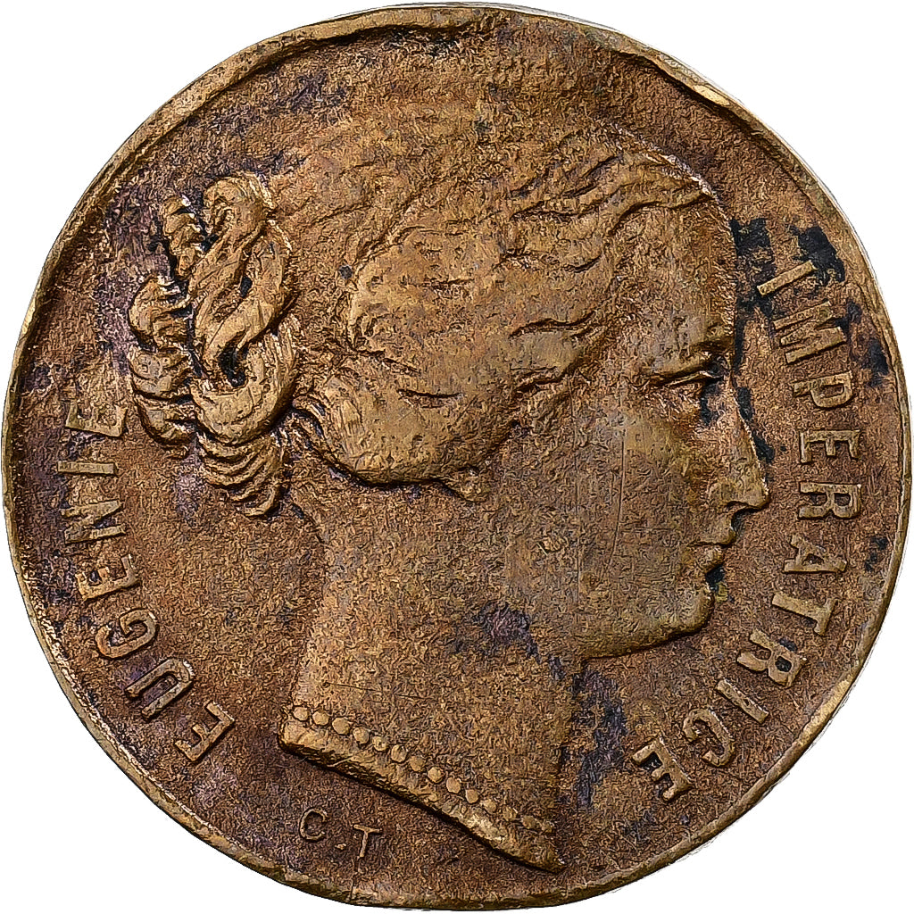 Francia, medaglia, Eugénie Impératrice, Le Prince Impérial, Ottone, Trotin