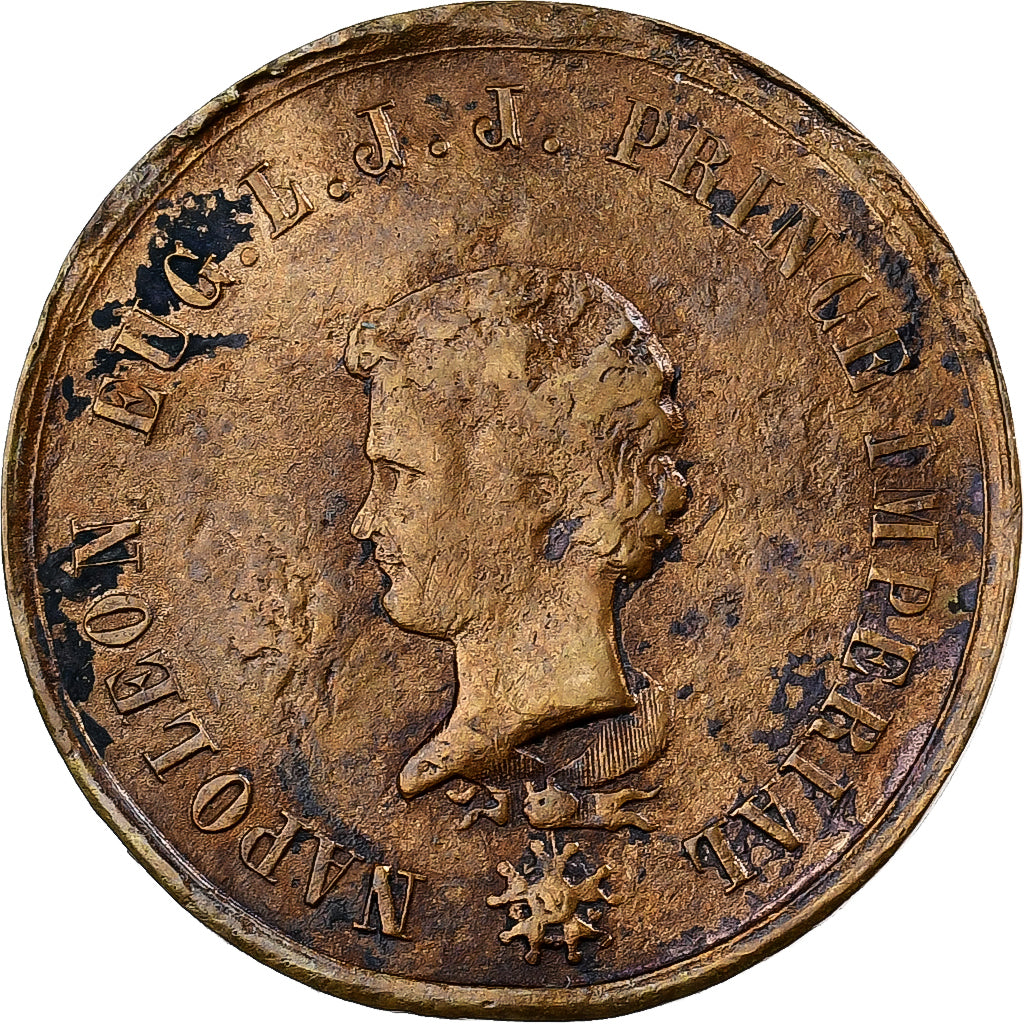 Francia, medaglia, Eugénie Impératrice, Le Prince Impérial, Ottone, Trotin