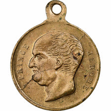 France, Token, Mort du Prince Jérome Bonaparte, 1860, Brass, AU(50-53)