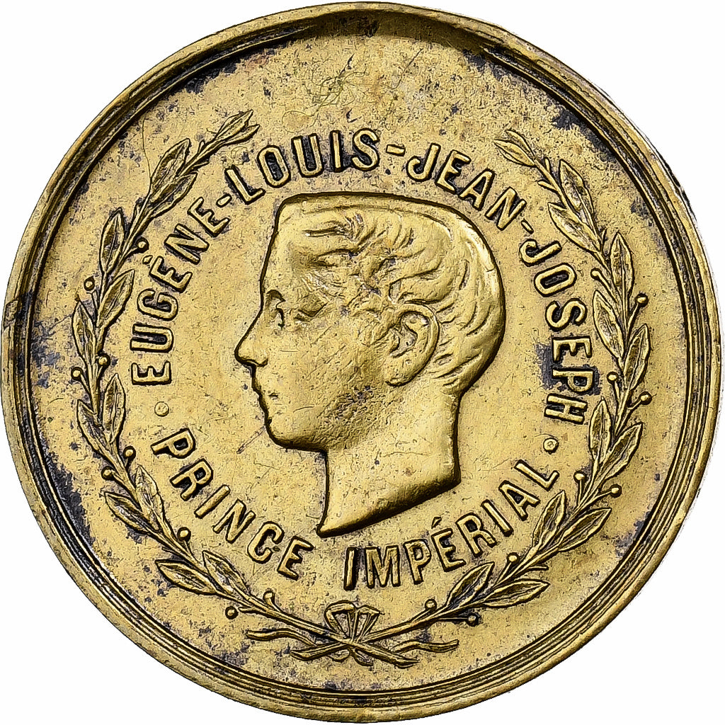 France, Medal, Eugène Louis Jean Joseph Napoléon, Brass, EF(40-45)