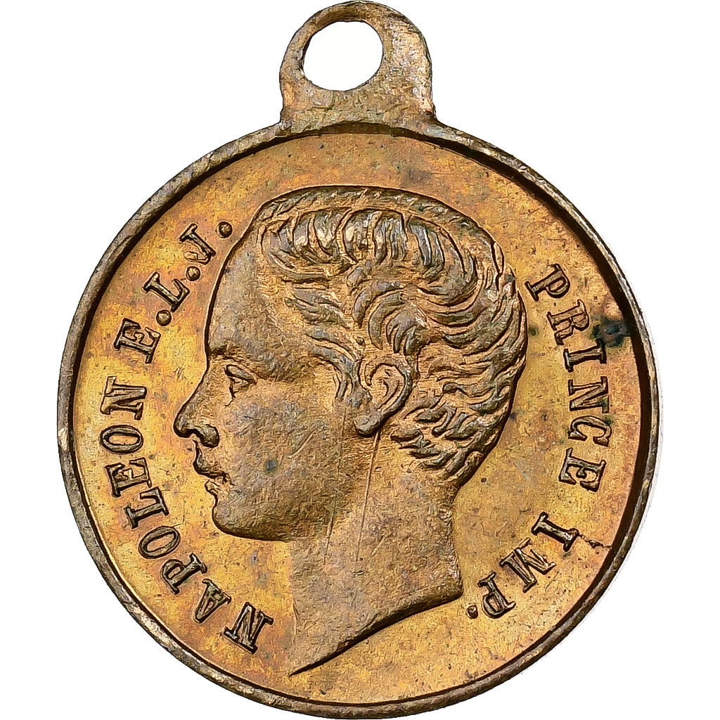 France, Medal, Souvenir de la Communion du Prince Impérial, 1868, Brass