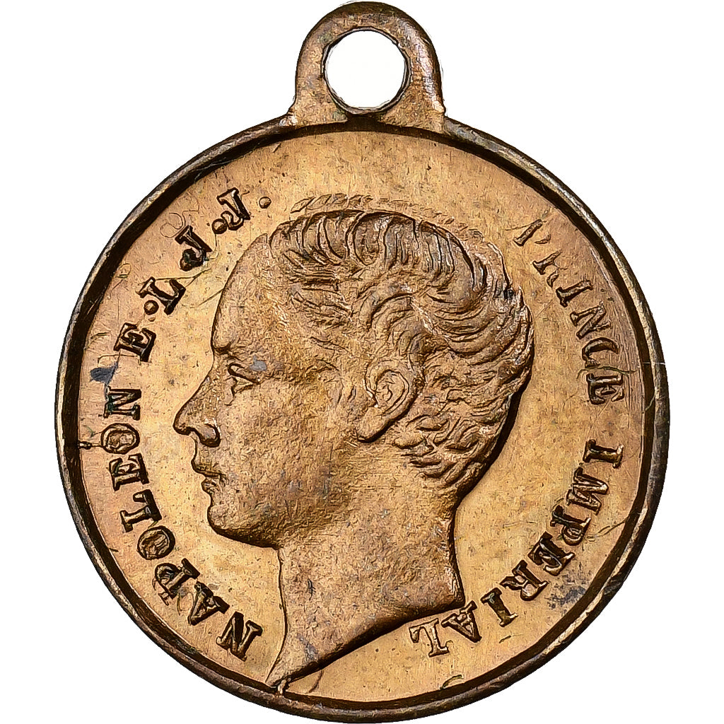 France, Medal, Souvenir de la Communion du Prince Impérial, 1868, Brass