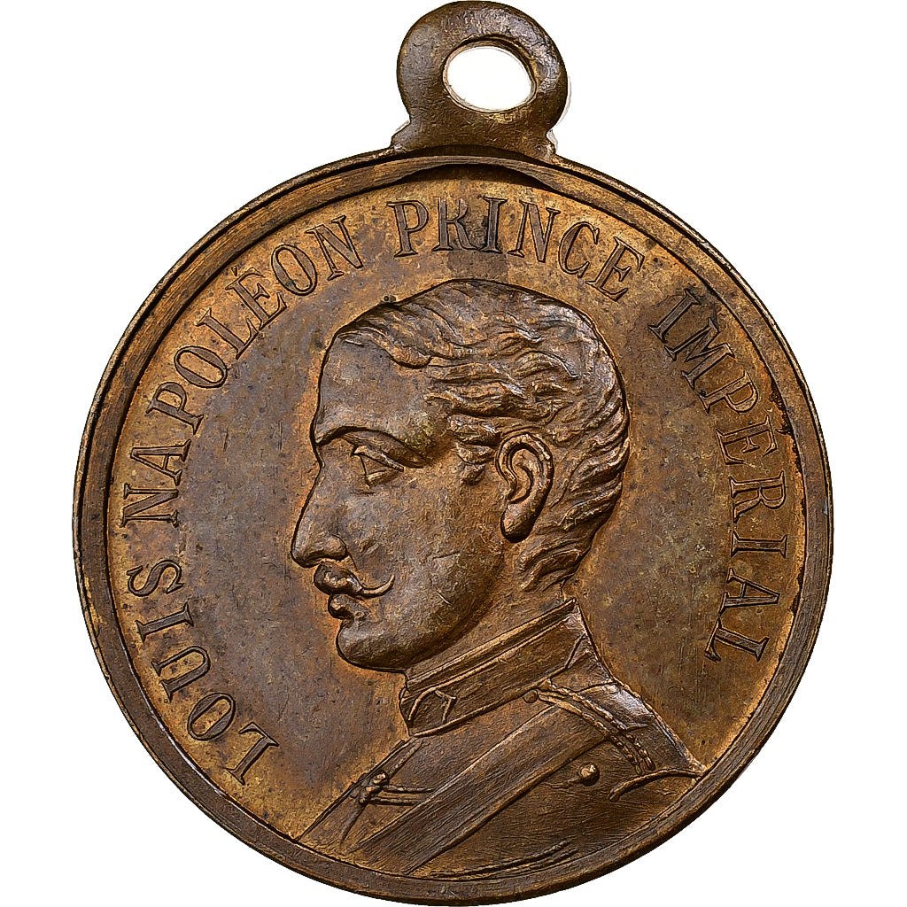 Francia, medaglia, Funérailles de Louis Napoléon, Prince Impérial, 1879
