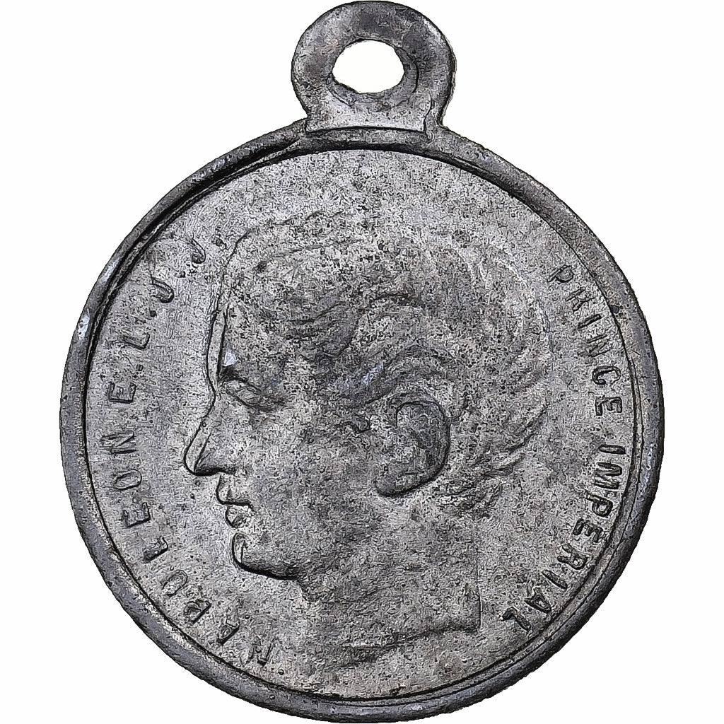 France, Medal, Souvenir de la Communion du Prince Impérial, 1868, Silvered