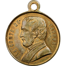 Francia, medaglia, Second French Empire, Comte de Cavour, 1861, Ottone, SPL-