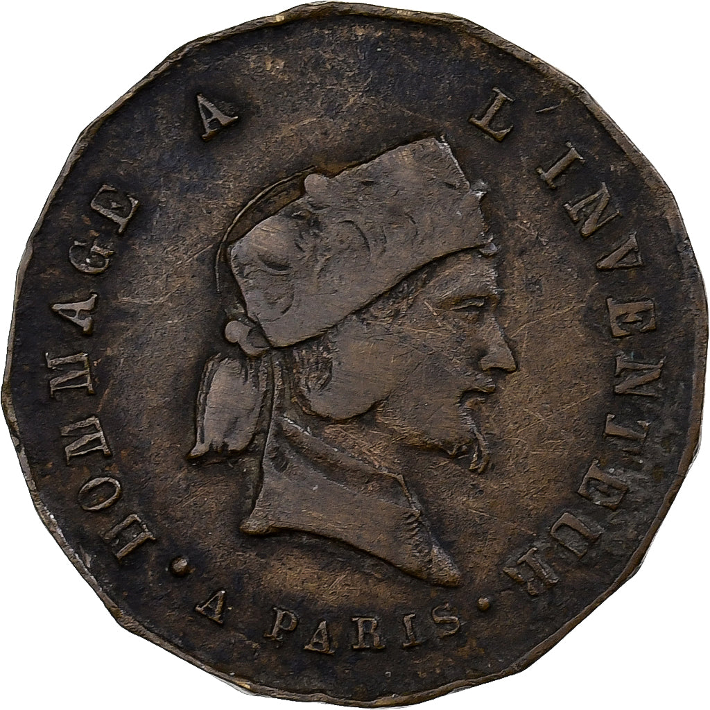 France, Jeton, Crayons Mengin, Laiton, TB+