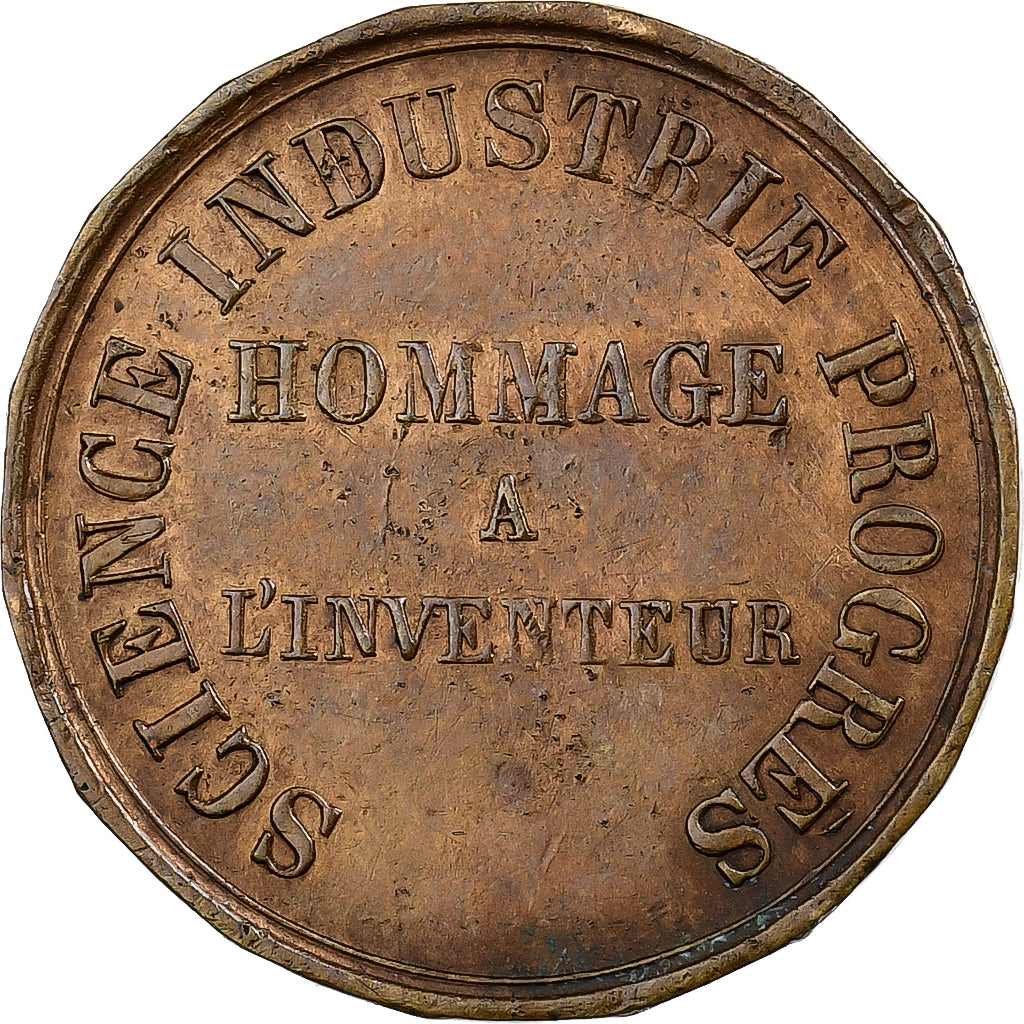 France, Jeton, Académies et Société Savantes, Victor Doublet, Laiton, TTB+