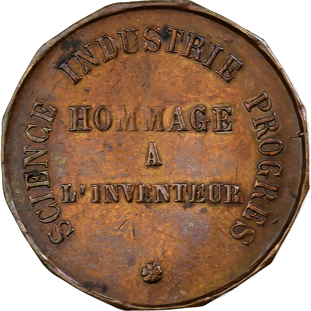 France, Jeton, Académies et Société Savantes, Victor Doublet, Laiton, TTB