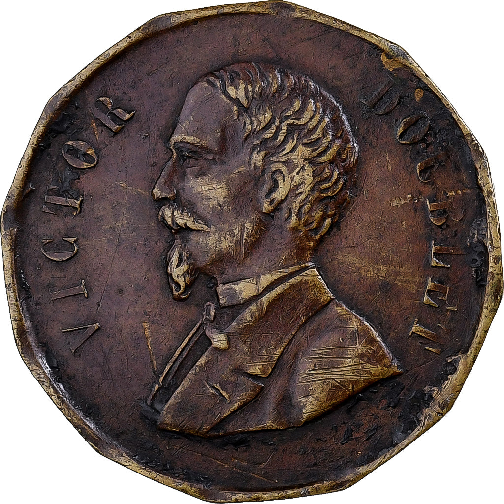 France, Jeton, Académies et Société Savantes, Victor Doublet, Laiton, TTB