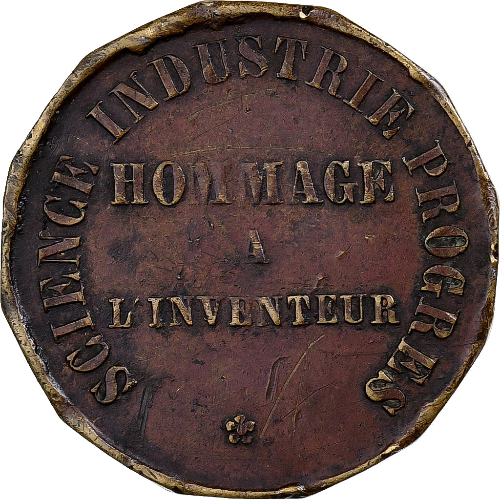 France, Jeton, Académies et Société Savantes, Victor Doublet, Laiton, TTB