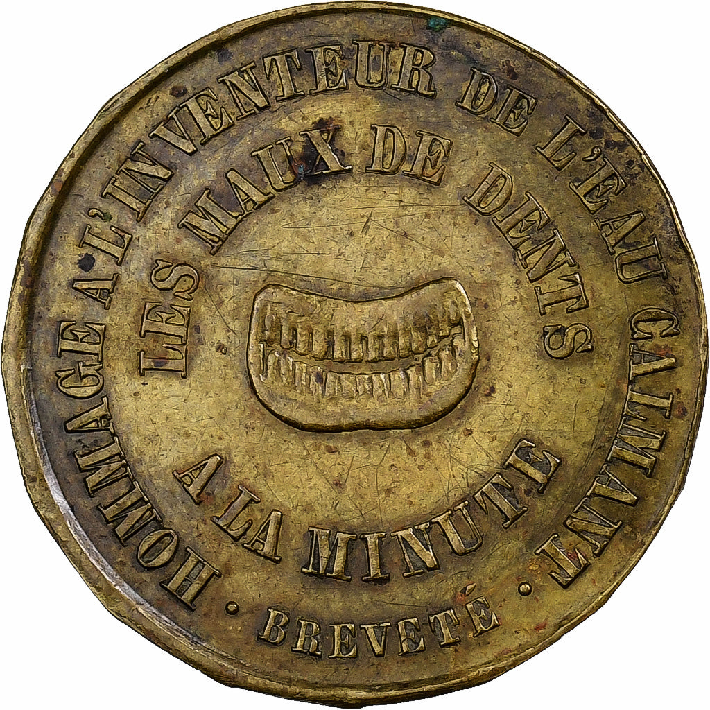 França, medalha, Normand, Médecin Dentiste à Paris, Latão, AU(50-53)