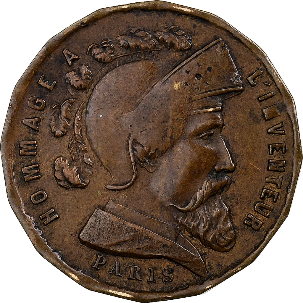 France, Jeton, Crayons Mengin, Laiton, TB+