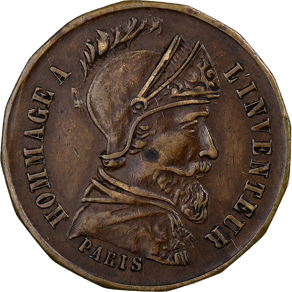 France, Jeton, Crayons Mengin, Laiton, TTB