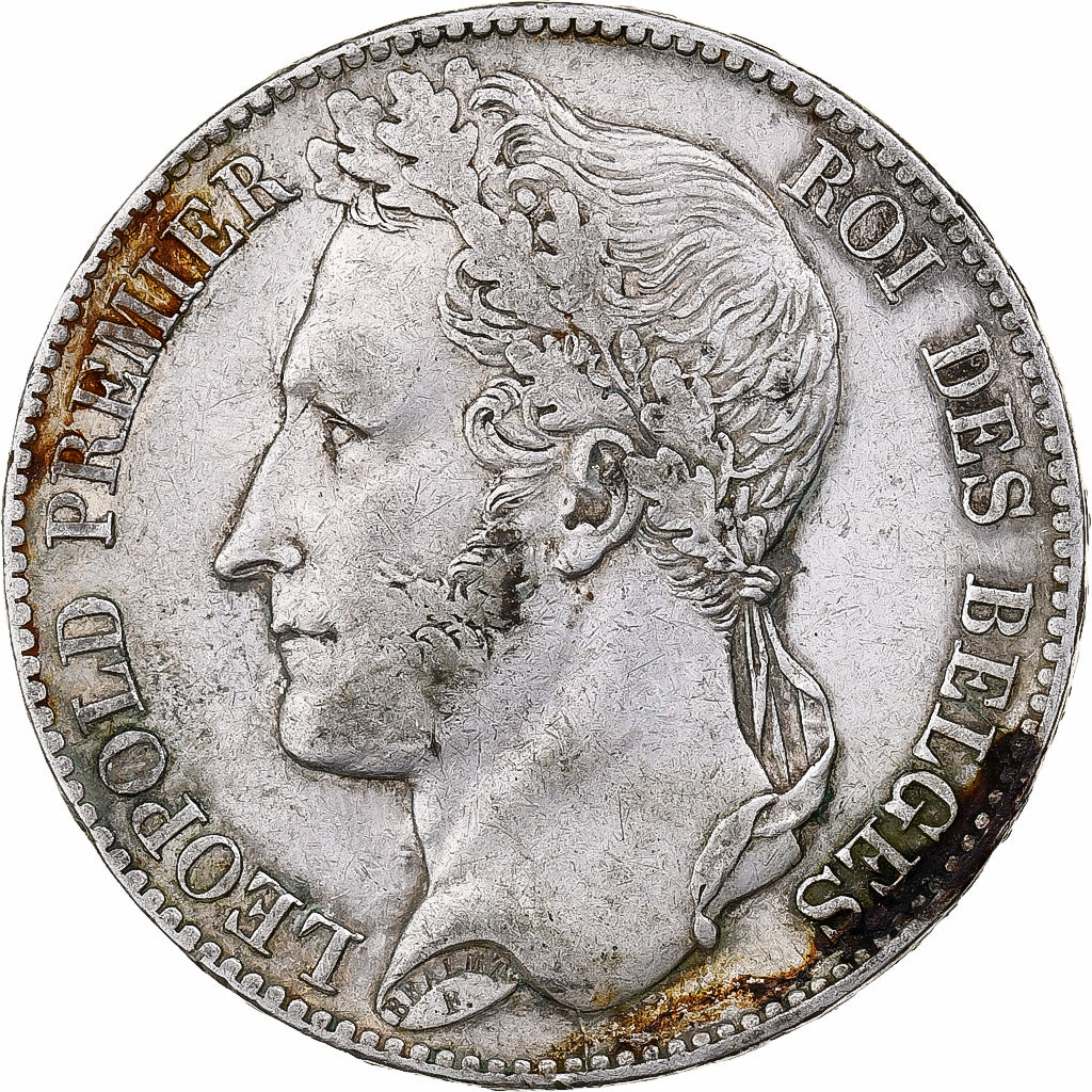 België, Leopold I, 5 Francs, 5 Frank, 1848, Zilver, ZF, KM:3.2